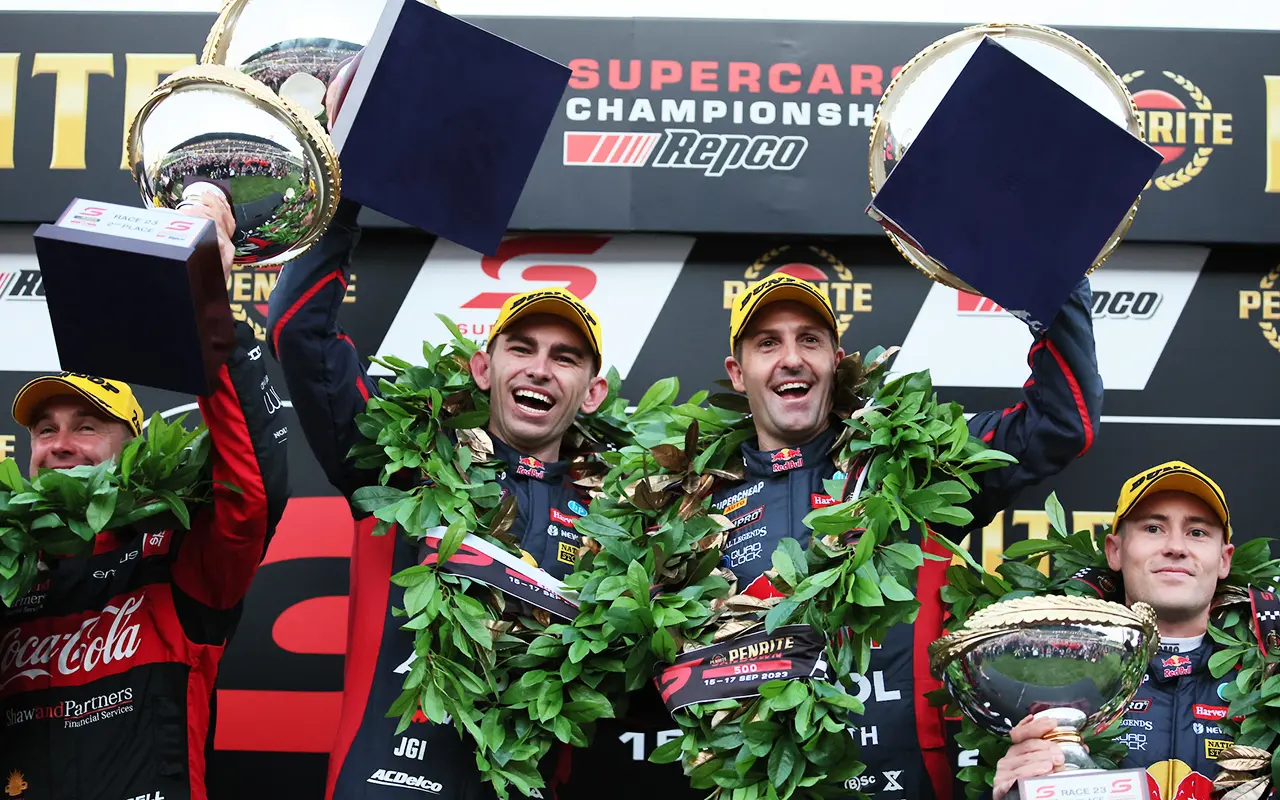 whincup feeney sandown 2023 celebrate