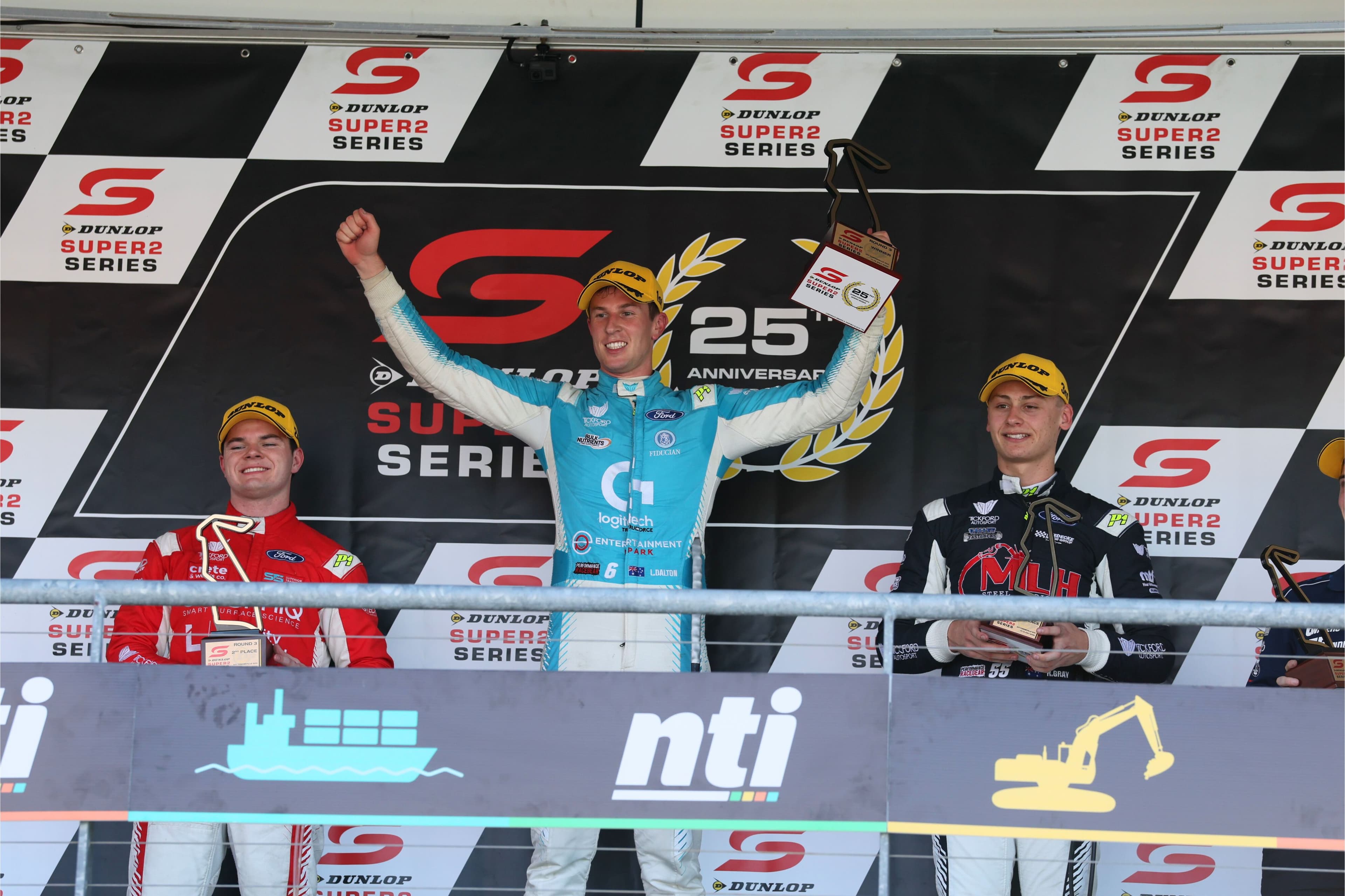 Tickford Super2 round podium Townsville 2025