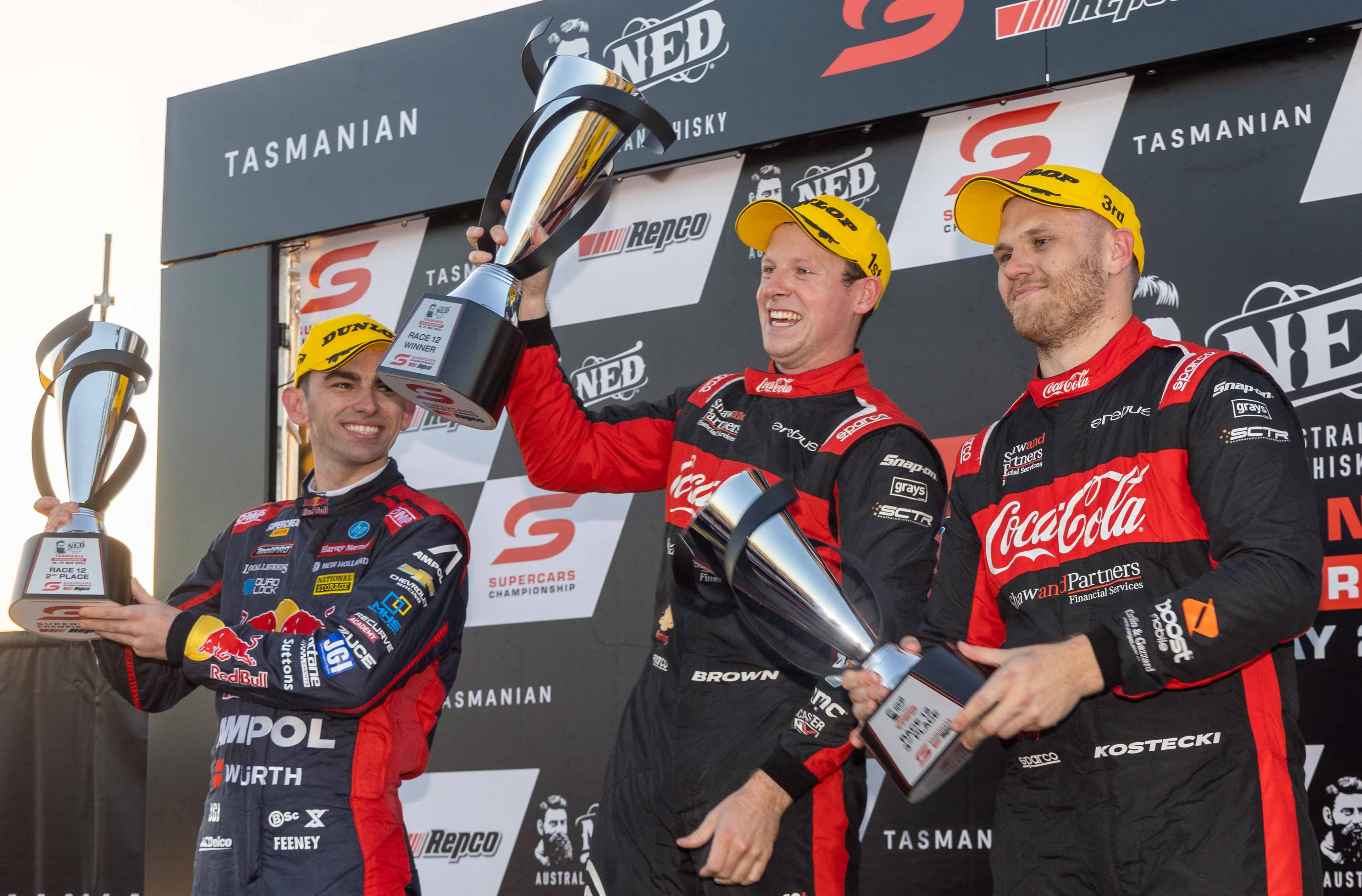 brown feeney kostecki podium