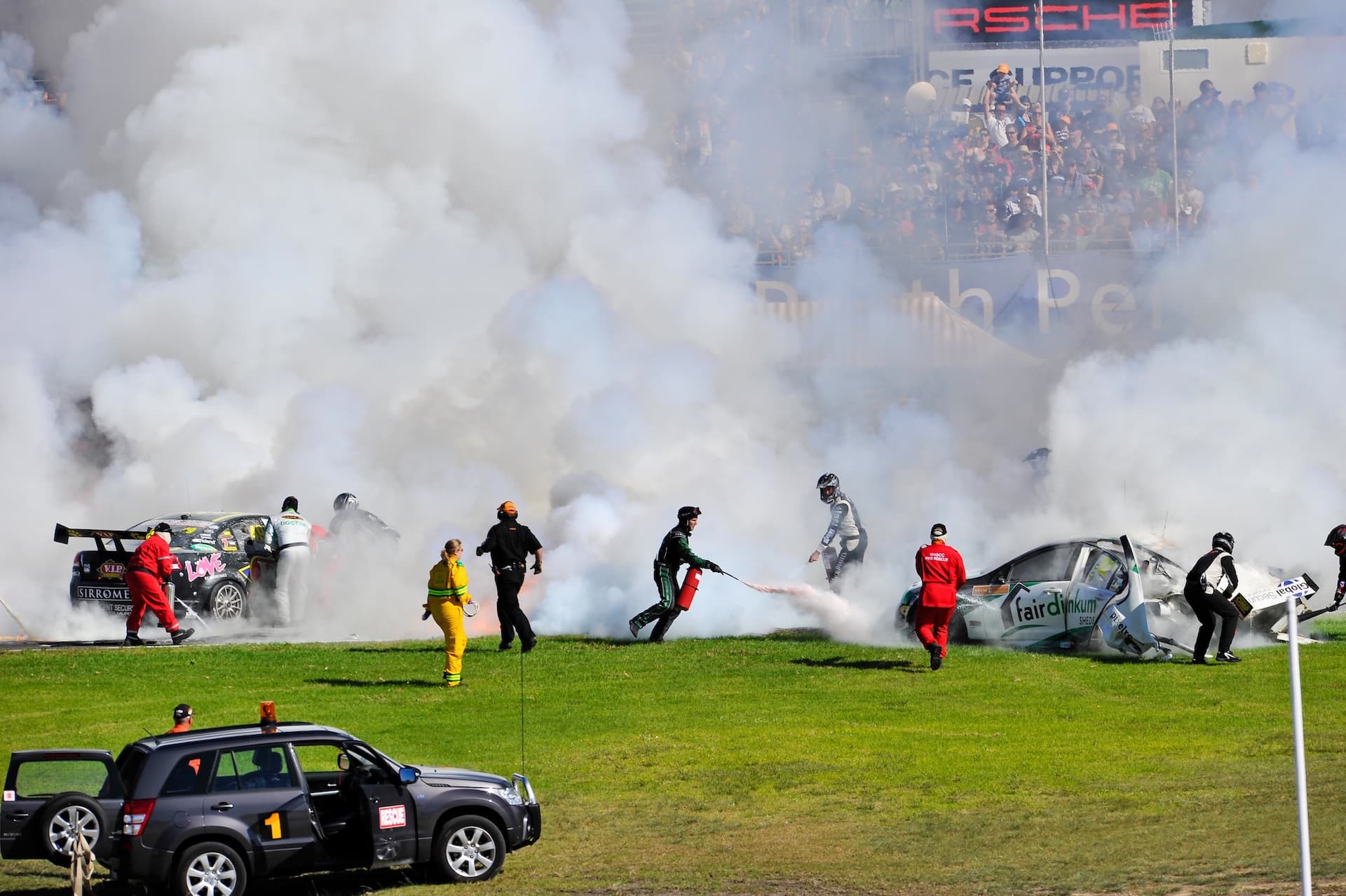 2011 Dr Carl in smoke - Reindler fire