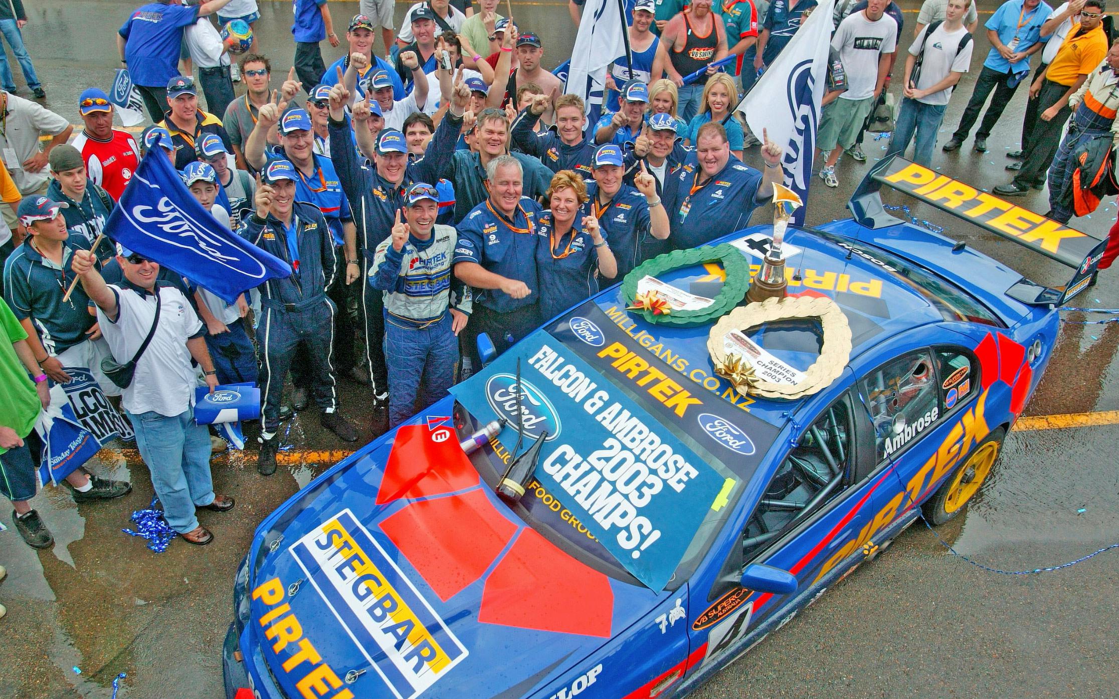 marcos ambrose 2003 title win