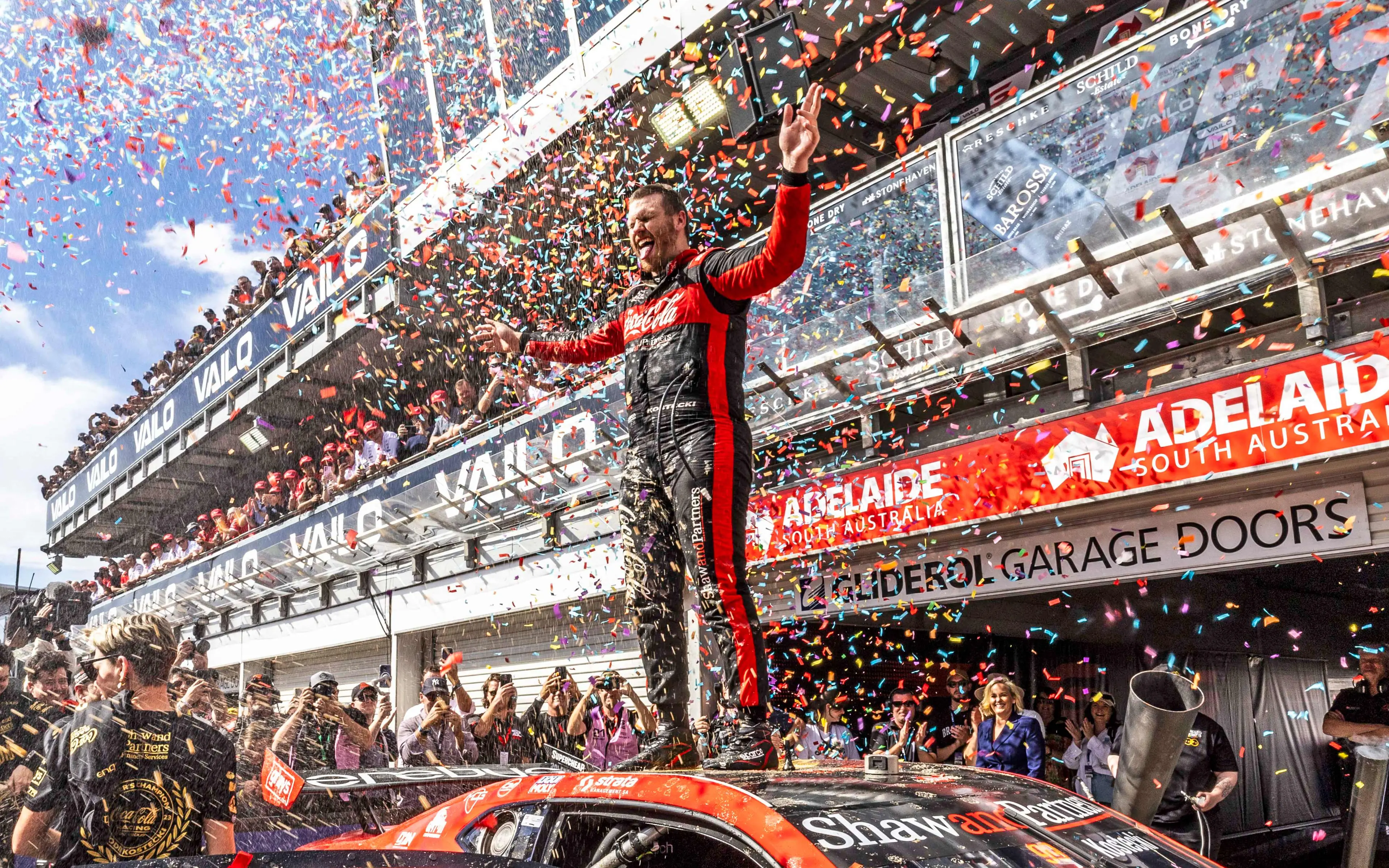 kostecki standing 2023 confetti adelaide