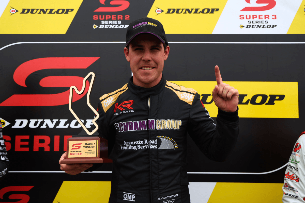 Cameron Race 1 Winner Adelaide Super2 2024