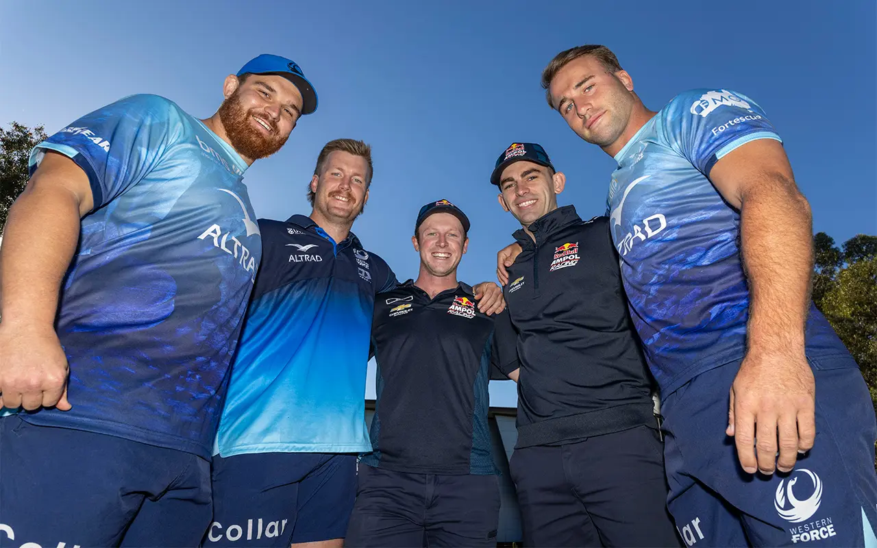 Brown reunites with Toowoomba-born rugby stars | Supercars